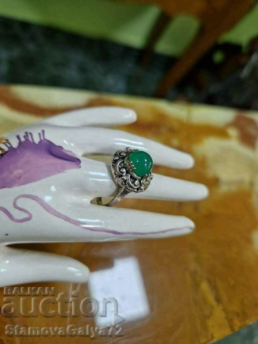 A wonderful antique silver ring with price 88.00 BGN | € 44.99