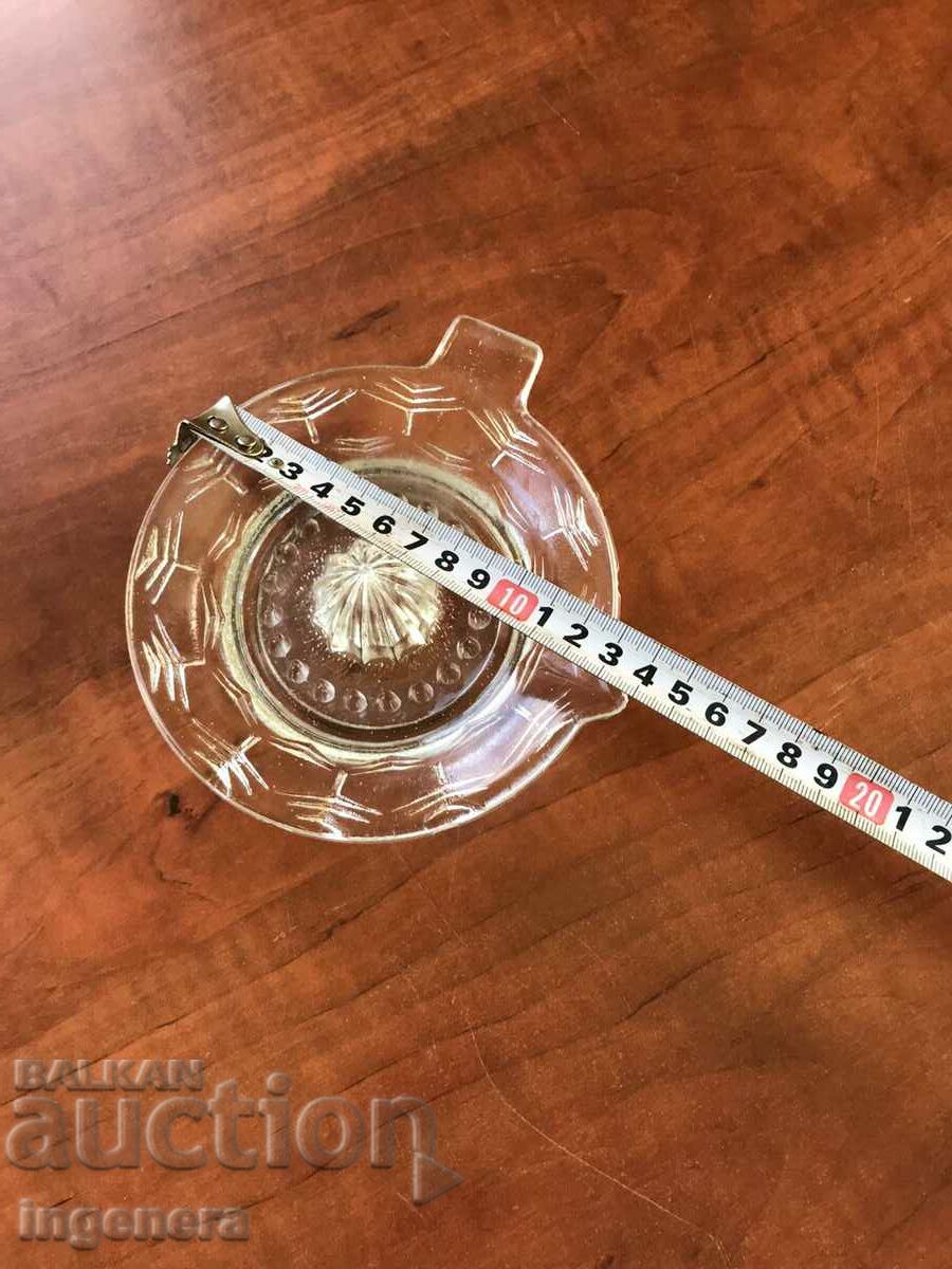 CITRUS JUICER THICK EMBOSSED GLASS with price 8.00 BGN | € 4.09 CITRUS JUICER THICK EMBOSSED GLASS with price 8.00 BGN | € 4.09