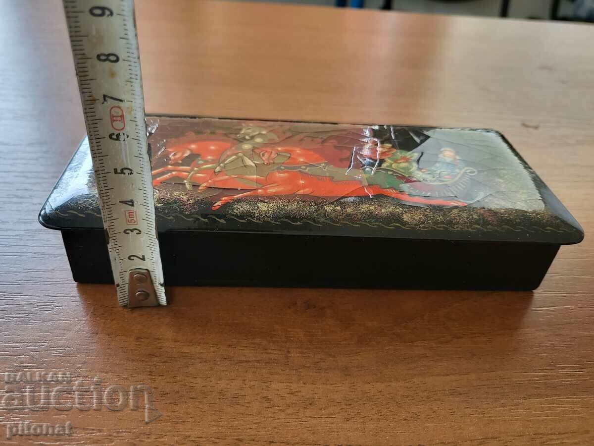 Κουτί λάκας ζωγραφισμένο στο χέρι της ΕΣΣΔ - 5
