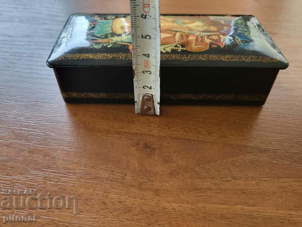 USSR hand painted lacquer box 2 - 6