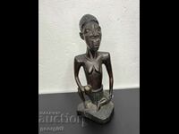 African wooden figure of a woman. #5118