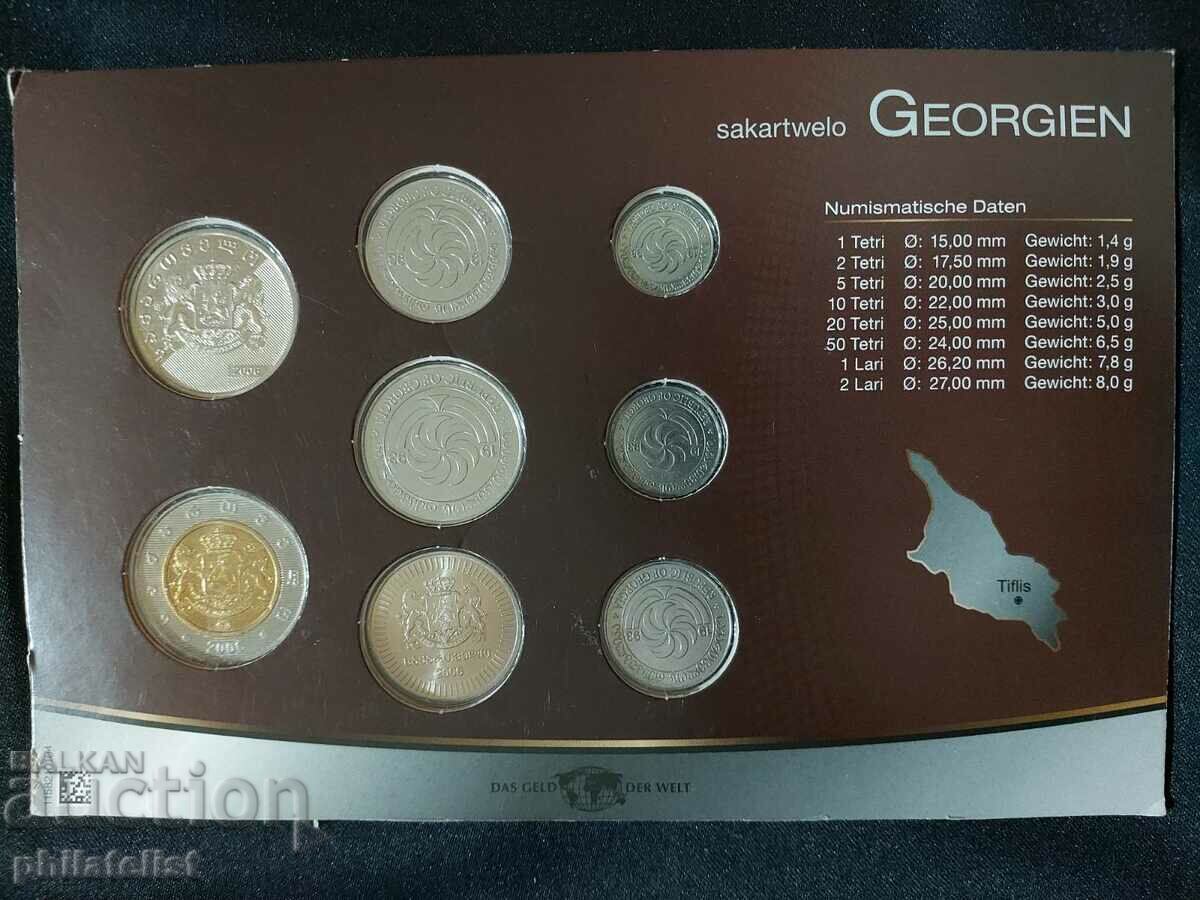 Georgia 1993-2006 - Complete set of 8 coins with price 22.00 BGN | € 11.25