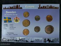 Complete set - Sweden 1971-2001, 7 coins