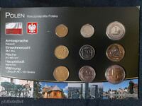 Complete set - Poland, 9 coins 2005-2012