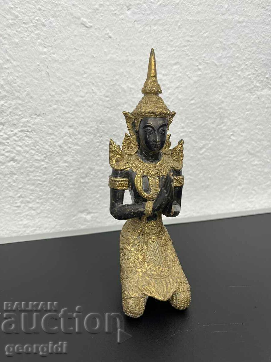 Thai bronze figure of a female dancer / Buddha. #5124