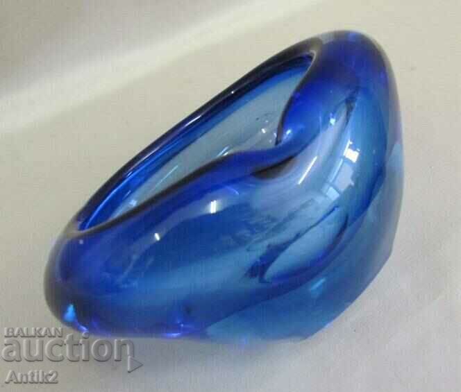 Livrarea Scrumiera din cristal Art Deco anii '30 Boemia Livrarea Scrumiera din cristal Art Deco anii '30 Boemia