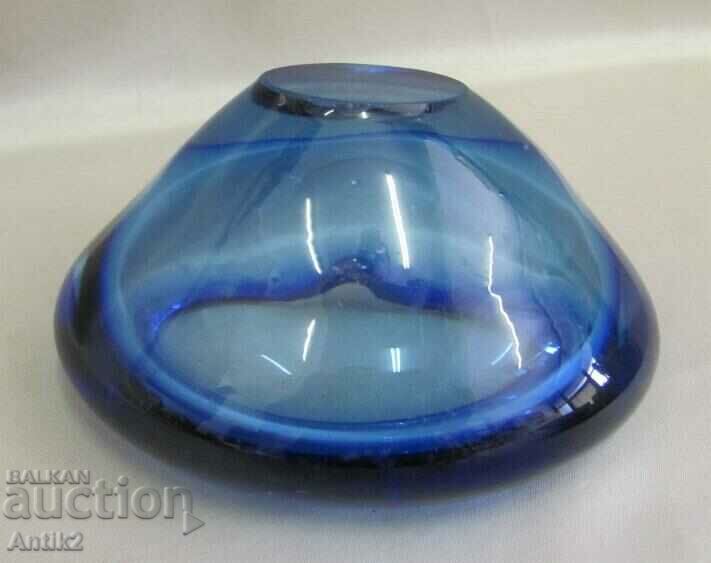 Scrumiera din cristal Art Deco anii '30 Boemia - 7 Scrumiera din cristal Art Deco anii '30 Boemia - 7