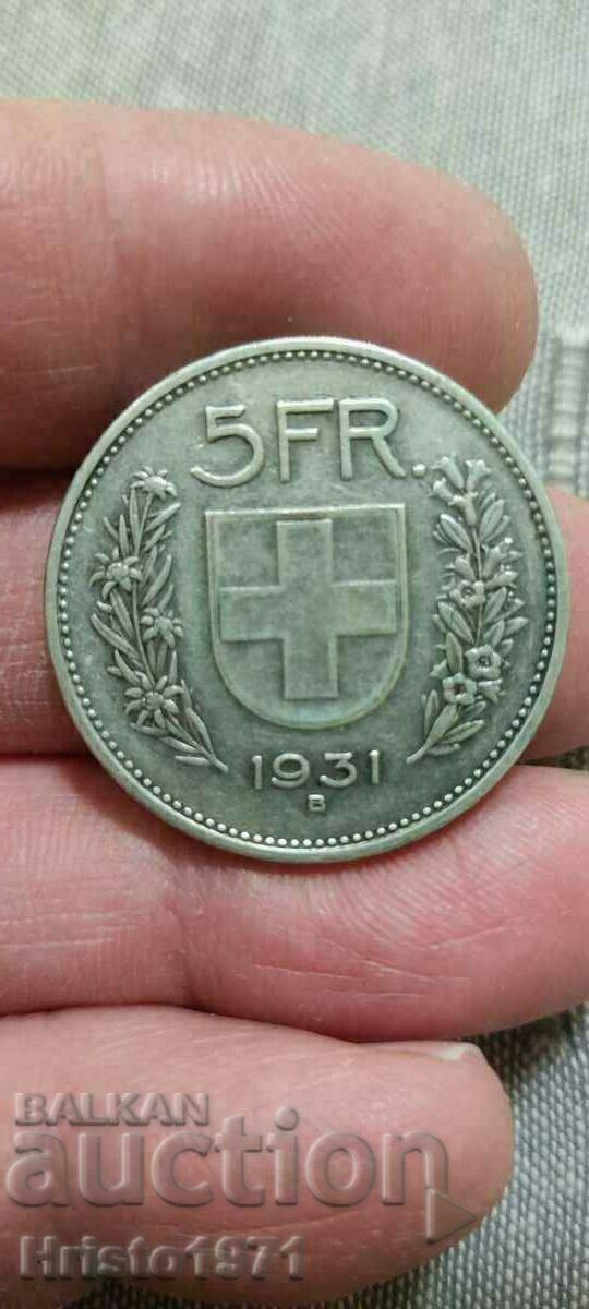 5 franci 1931