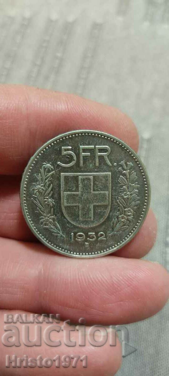 5 franci 1932