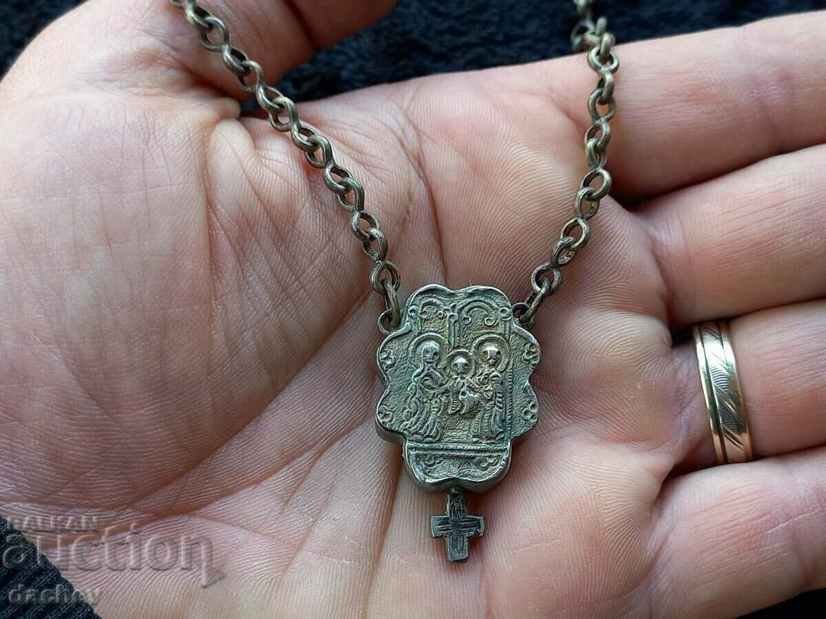 Rare Silver Renaissance Encolpion Cross Muska ICONS