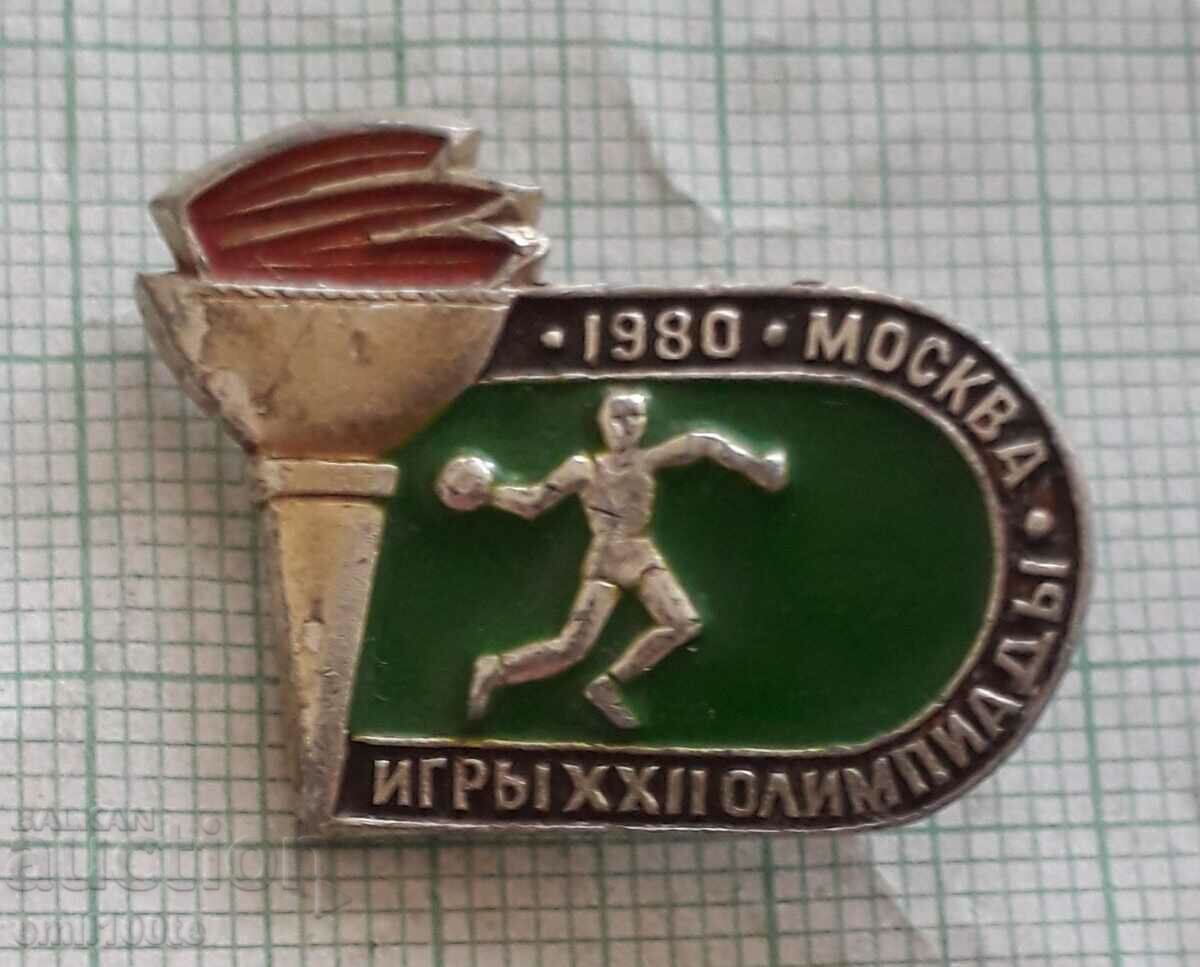 Badge - Olympics Moscow 80 Handball