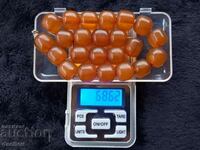 Стара Автентична броеница от кехлибарени зърна кехлибар***