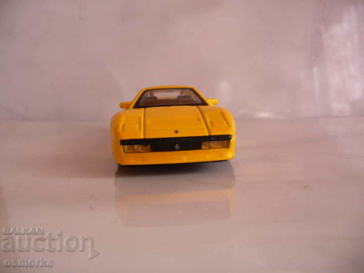 Delivery of Ferrari GTO Bburago Ferrari collector car yellow Delivery of Ferrari GTO Bburago Ferrari collector car yellow