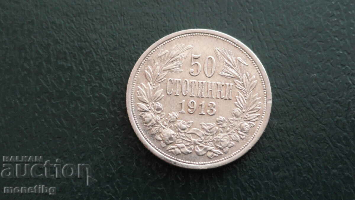 Bŭlgariya 1913g. - 50 stotinki Ag