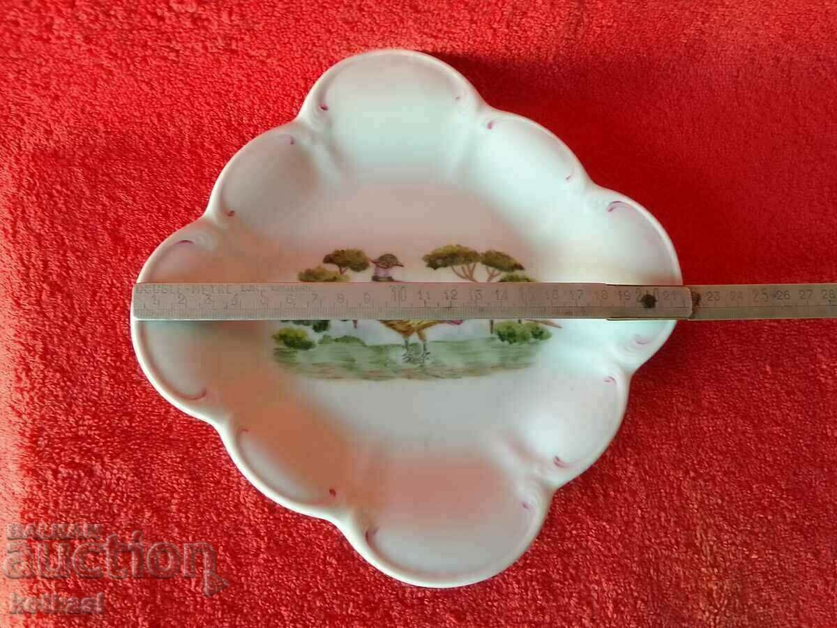 Old porcelain plate tirschenreuth Pheasant handmade - 6