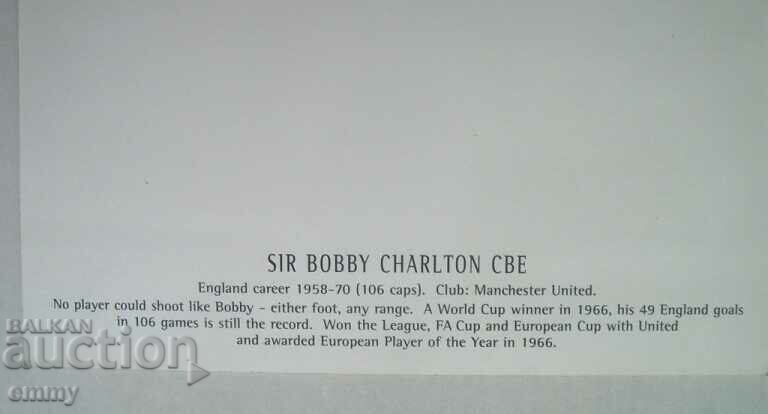 Auction  Card photo Sir Bobby Charlton/Sir Bobby Charlton, 2006