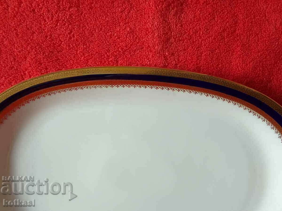 Доставка на Стар порцелан чиния пиата  Winterling позлата кобалт