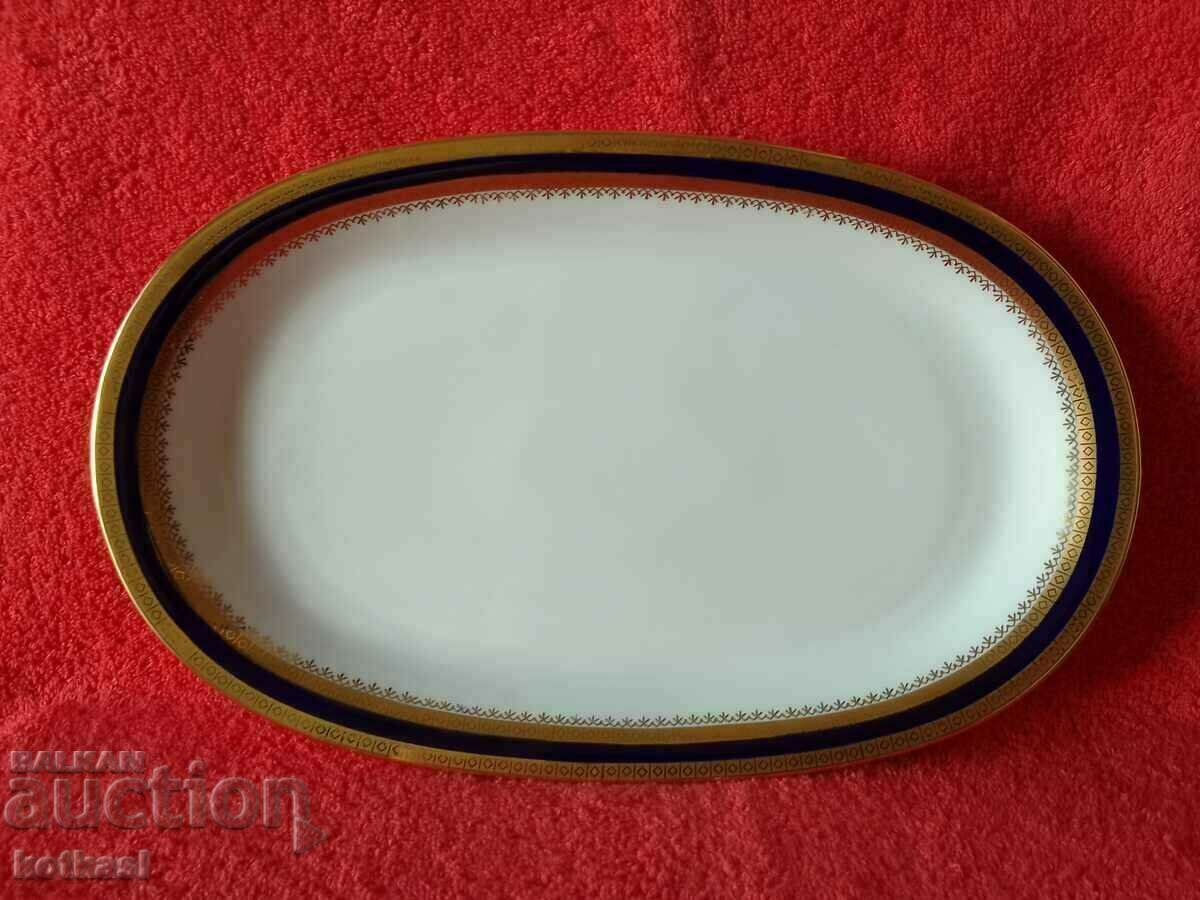 Стар порцелан чиния пиата  Winterling позлата кобалт