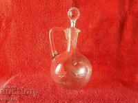 Old glass Crystal jug about 27 cm.