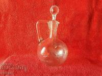 Old glass Crystal jug about 27 cm.