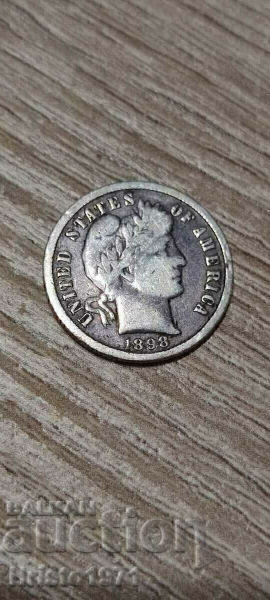 1 dime 1898 cu preț € 26.00 | 50.85 BGN