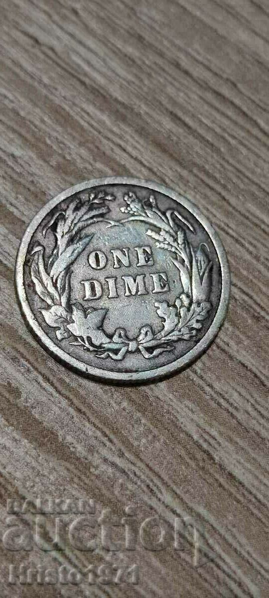 1 dime 1898