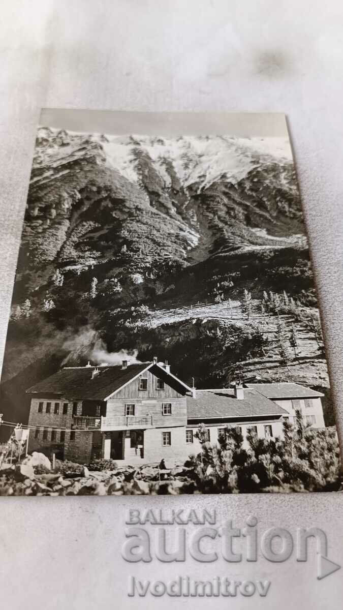Postcard Pirin Todorin peak and Vihren hut