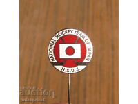 Japan Ice Hockey Federation badge sign enamel