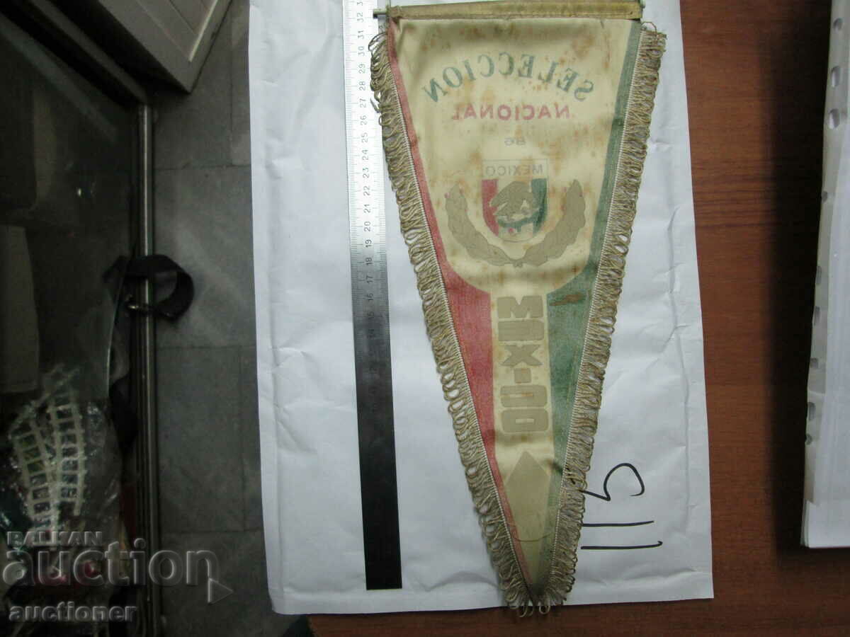 VERY RARE NATIONAL FLAG. MEXICO'S WORLD 86 TEAM - 6 VERY RARE NATIONAL FLAG. MEXICO'S WORLD 86 TEAM - 6