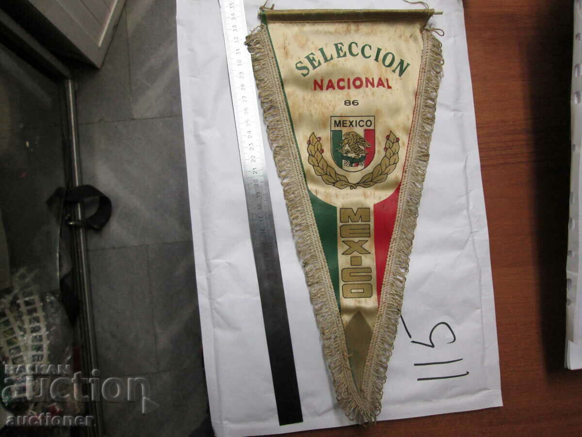 VERY RARE NATIONAL FLAG. MEXICO'S WORLD 86 TEAM - 7 VERY RARE NATIONAL FLAG. MEXICO'S WORLD 86 TEAM - 7