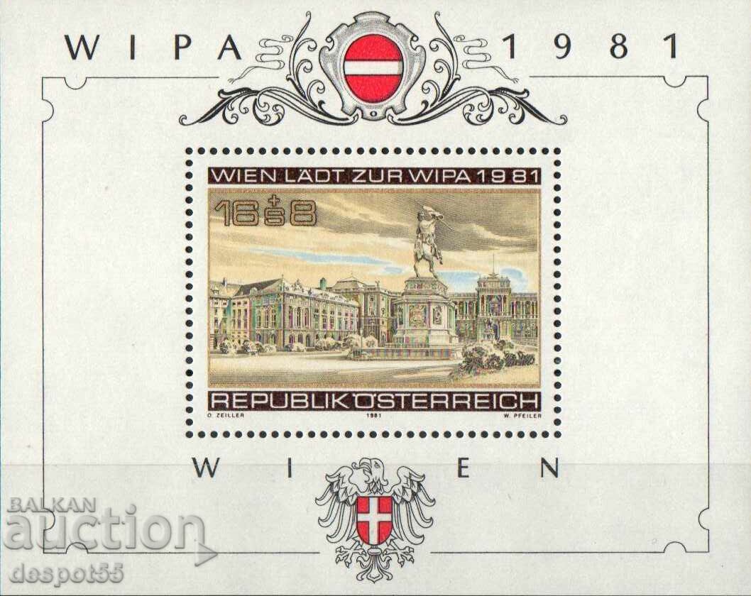 1981. Austria. WIPA 1981, Viena. Bloc.