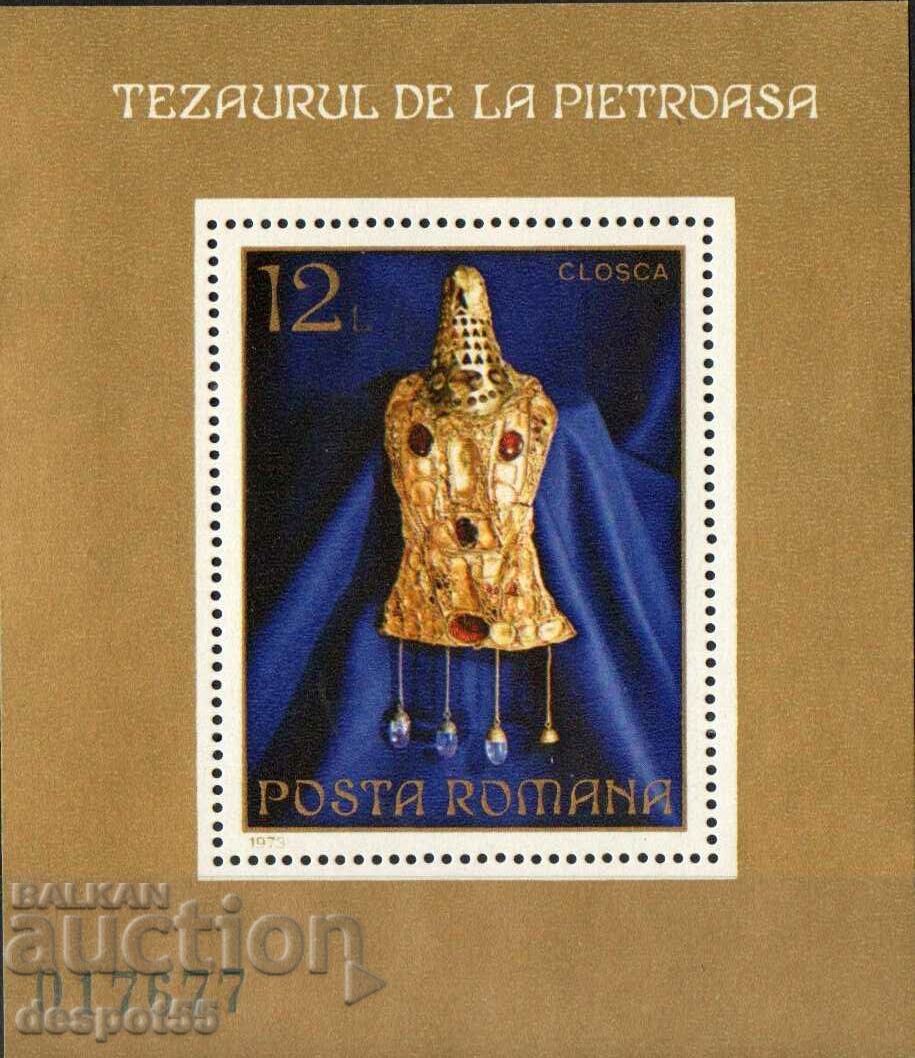 1973. Румъния. Златно съкровище от Пиетроаза. Блок.