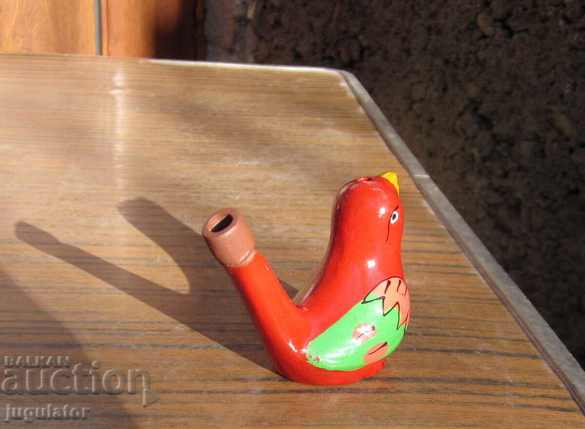 old Bulgarian folk ceramic whistle ocarina bird with price 20.00 BGN | € 10.23 old Bulgarian folk ceramic whistle ocarina bird with price 20.00 BGN | € 10.23