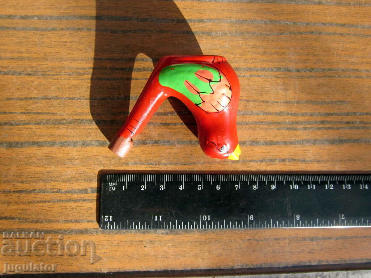 old Bulgarian folk ceramic whistle ocarina bird - 6 old Bulgarian folk ceramic whistle ocarina bird - 6