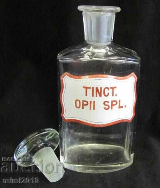 Auction WWII Glass Apothecary Anesthesia Bottle Auction WWII Glass Apothecary Anesthesia Bottle