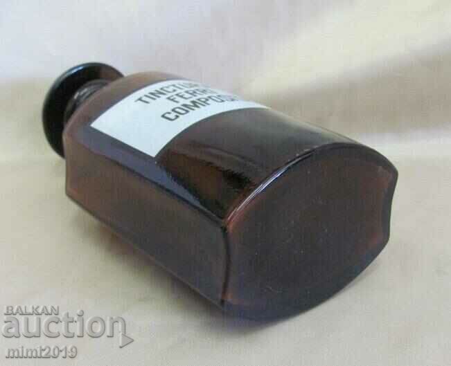 WWII Glass Apothecary Bottle - 7 WWII Glass Apothecary Bottle - 7