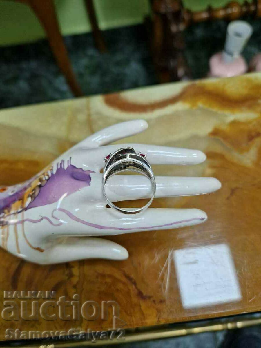 Ένα υπέροχο γαλλικό ασημένιο δαχτυλίδι αντίκα - 5 Ένα υπέροχο γαλλικό ασημένιο δαχτυλίδι αντίκα - 5