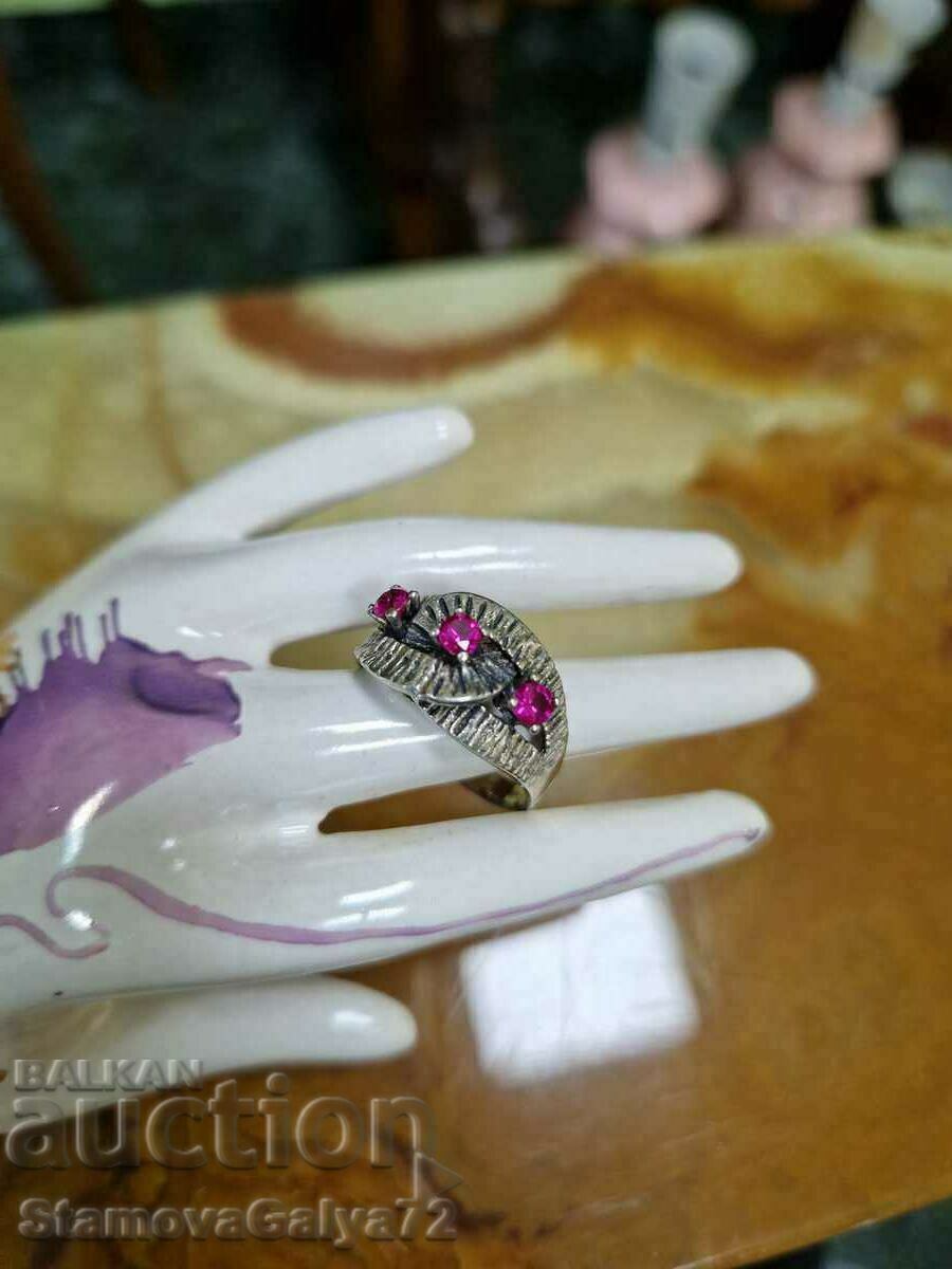 Ένα υπέροχο γαλλικό ασημένιο δαχτυλίδι αντίκα - 6 Ένα υπέροχο γαλλικό ασημένιο δαχτυλίδι αντίκα - 6