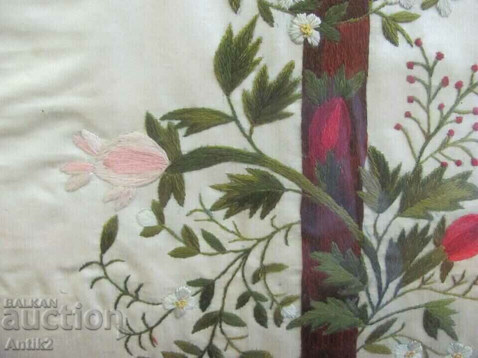 Παράδοση 1900 Α' Παγκόσμιος Πόλεμος Κέντημα στο χέρι σε μετάξι