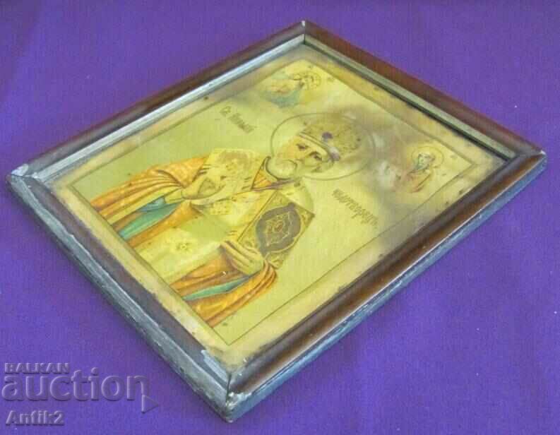 Icoana secolului al XIX-lea - Sf. Nicolae Făcătorul de Minuni Rusia imperială - 6