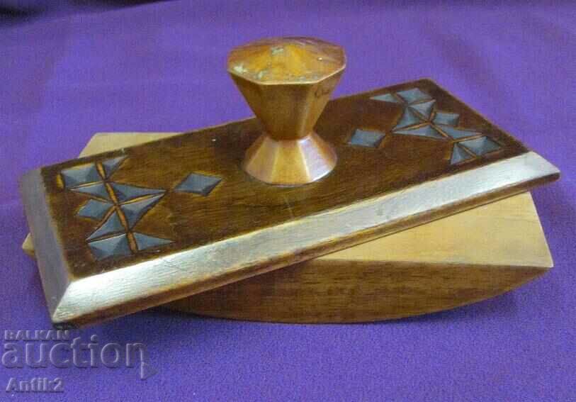 19th Century Handmade Wooden Ink Pad - 6