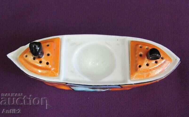 Auction 30's Porcelain Salt Shaker STOLPMUNDE Germany Auction 30's Porcelain Salt Shaker STOLPMUNDE Germany