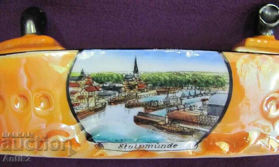 30's Porcelain Salt Shaker STOLPMUNDE Germany - 6 30's Porcelain Salt Shaker STOLPMUNDE Germany - 6