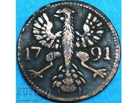12 heller 1791 Germany Aachen Eagle med