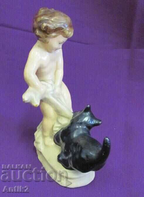 Παράδοση 1930 Porcelain Figure Γερμανία Παράδοση 1930 Porcelain Figure Γερμανία