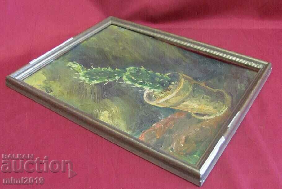 Old Original Painting oil on cardboard - 5 Old Original Painting oil on cardboard - 5