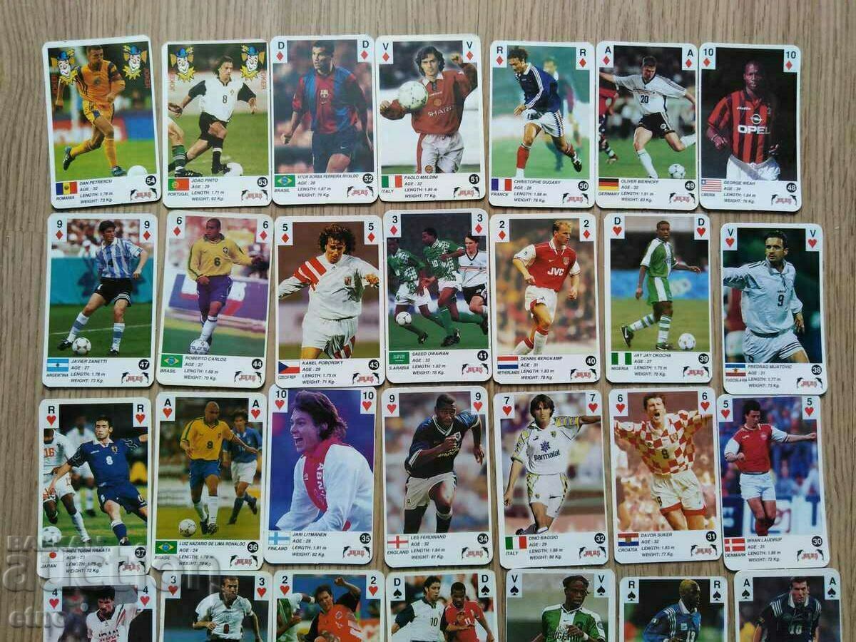 OLD CARDS - FOOTBALL PLAYERS, FOOTBALL, chewing gum pictures with price 25.00 BGN | € 12.78 OLD CARDS - FOOTBALL PLAYERS, FOOTBALL, chewing gum pictures with price 25.00 BGN | € 12.78