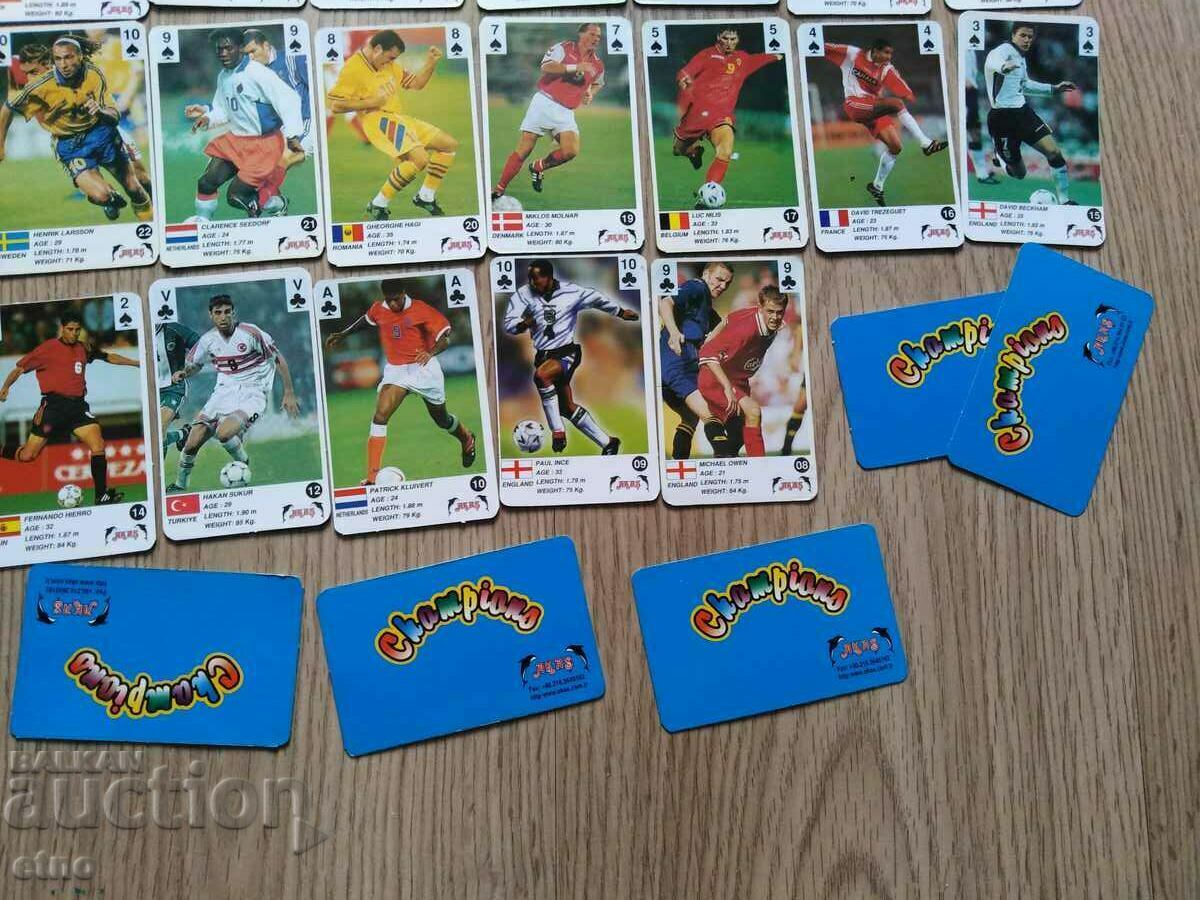 OLD CARDS - FOOTBALL PLAYERS, FOOTBALL, chewing gum pictures - 5 OLD CARDS - FOOTBALL PLAYERS, FOOTBALL, chewing gum pictures - 5