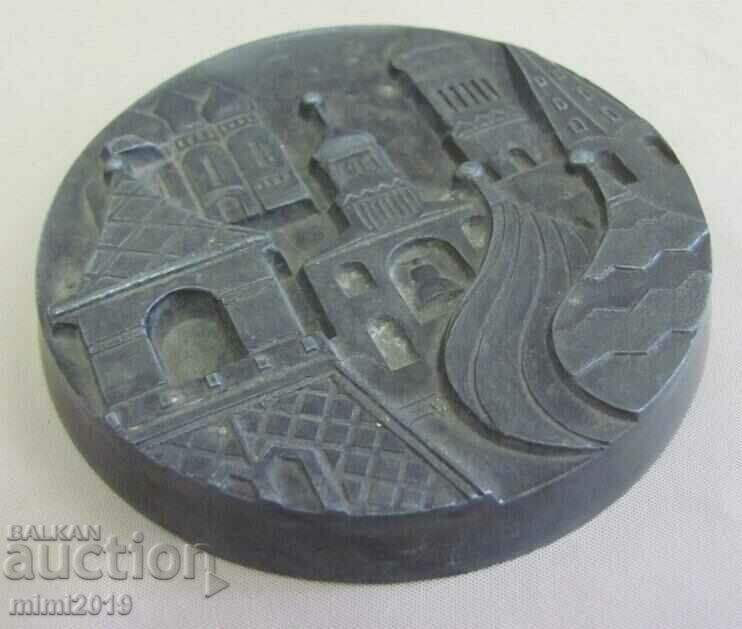 Auction Vintich Massive Original Plaque Kremlin Moscow Auction Vintich Massive Original Plaque Kremlin Moscow