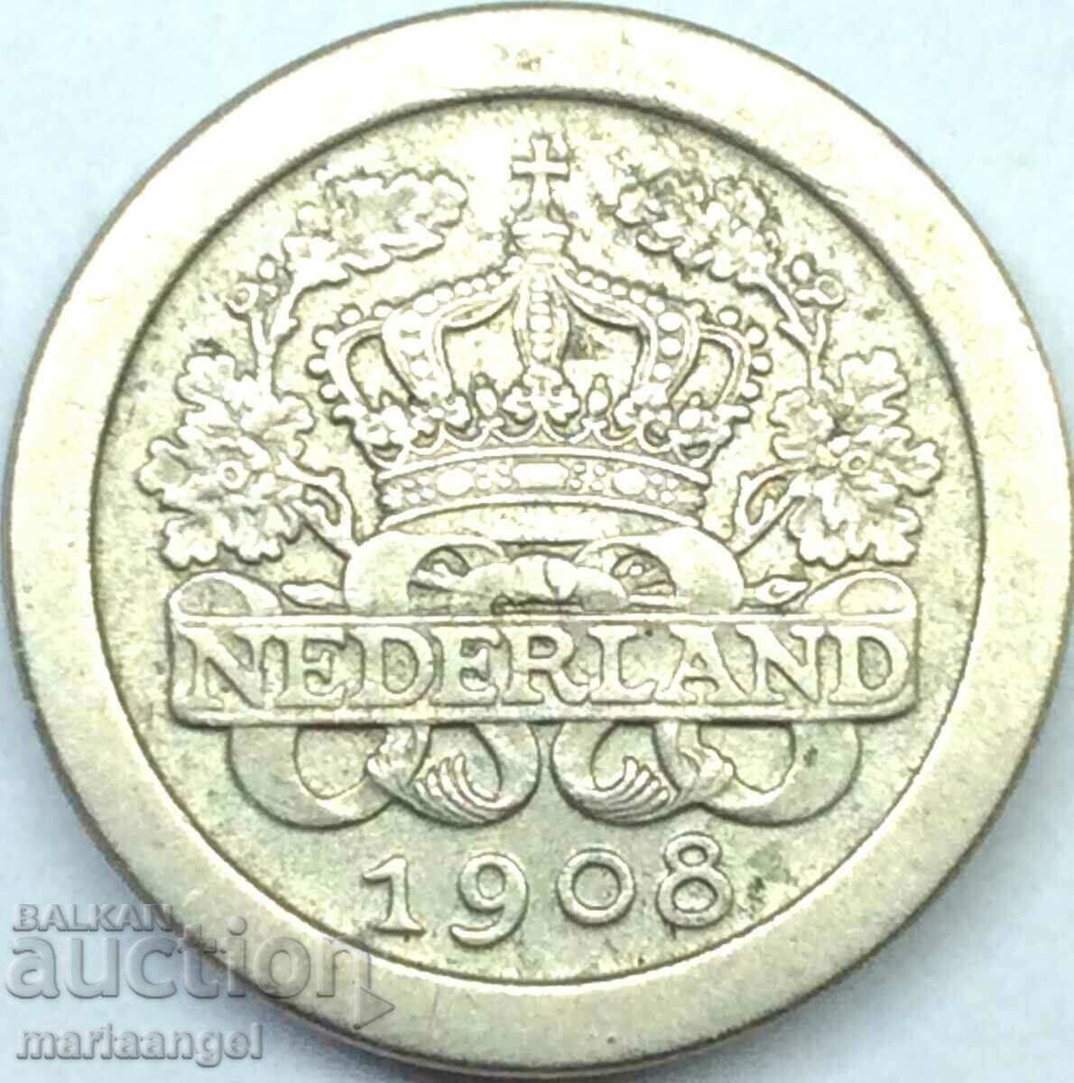 Netherlands 1908 5 cents